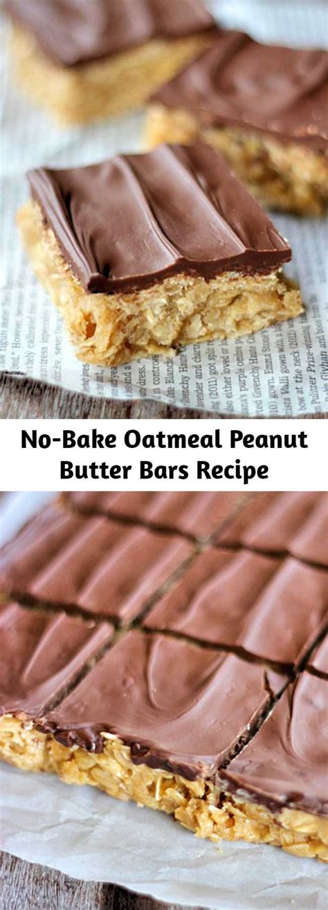 Share these treats with family, with friends, with neighbors. No-Bake Oatmeal Peanut Butter Bars Recipe - Cirilla Cook