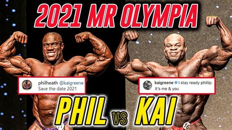 Oct 09, 2021 · there, the 2021 olympia fitness & performance weekend is getting started at the orange county convention center on thursday, october 7, 2021, with a full schedule of events. Phil Heath & Kai Greene 2021 Mr Olympia Comeback? - YouTube