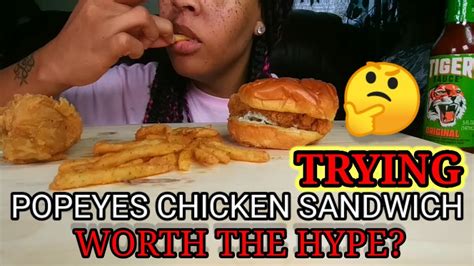 Here's a review, with taste, cost the ingredients mimic those of the crispy chicken sandwich—same bun, same chicken patty—and for whatever reason the. FINALLY TRYING POPEYES CHICKEN SANDWICH || IS IT WORTH THE ...