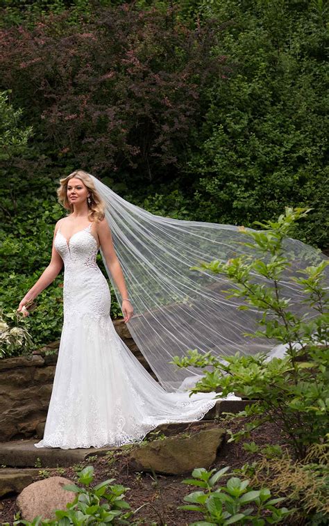 Elegant, beach inspired california coastal wedding. Bohemian-Inspired Beach Wedding Dress with Matte Lace