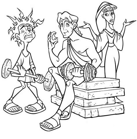 Miles de dibujos para colorear y pintar de mitología griega, de tus personajes y dibujos favoritos! Dibujos para colorear de Hércules. DibujosWiki.com