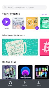 In this app, you'll subscribe to, search for, and manage your podcast library. Anchor - Make your own podcast - Apps on Google Play