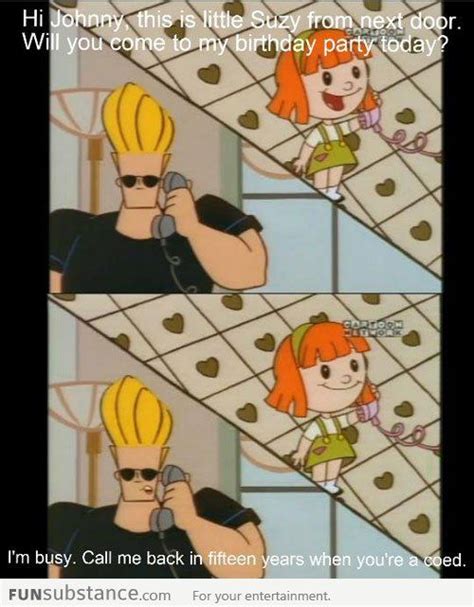 He is a competitor in the king for another day tournament. Johnny Bravo doesn't waste his time | Johnny bravo, Free fun, Funny pictures