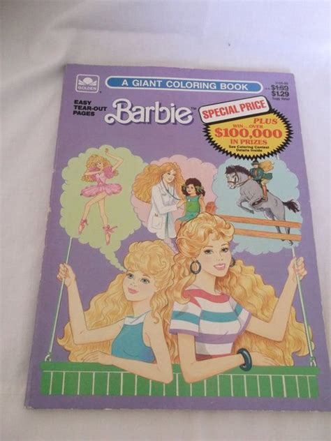 Download Barbie Coloring Book 1989 by samastuff on Etsy, $5.00 ...