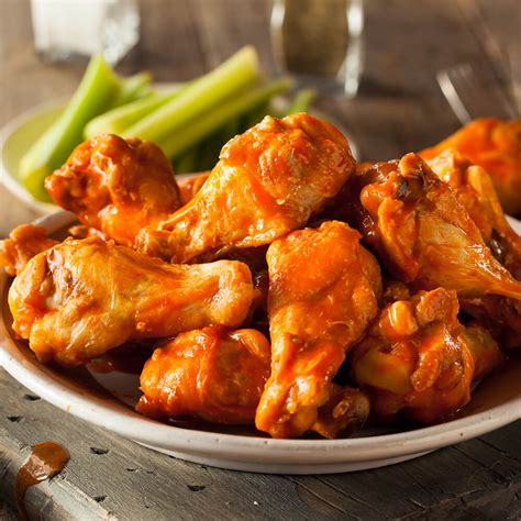 Crispy buffalo chicken hot wings are easy to make at home. Buffalo Wings - Ecco's Pizza