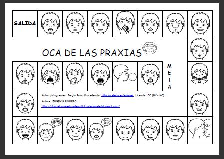 Soluciones juego el… material interactivo para trabajar la ordenación correcta de las palabras escritas que componen una frase, representada por una lámina. JUEGO DE LA OCA CON PRAXIAS | Ejercicios lenguaje, Audición y lenguaje