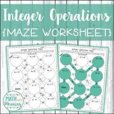 What method would be the most efficient in terms of fewest operations. 120 Integers and Operations ideas | middle school math ...