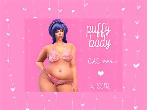 Marias4 curvy body preset 4. SSNL's Puffy Body CAS preset in 2020 (With images) | Sims ...