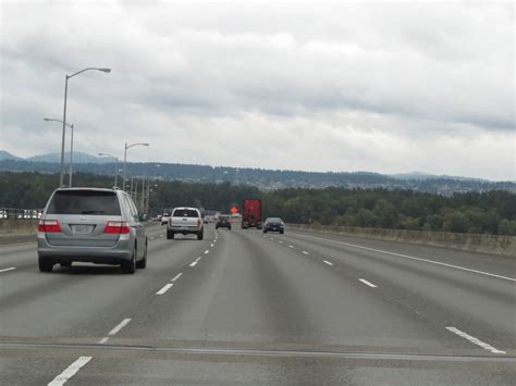 The glen jackson bridge was made for the transportation of bikes, pedestrians, cars, and was built high enough to allow ships to pass beneath it. Oregon - Interstate 205 Southbound | Cross Country Roads