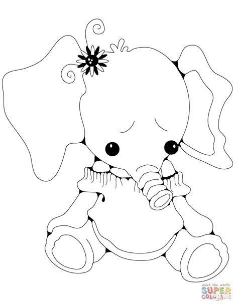 An elephant collection of mammoth proportions! Stuffed Elephant Girl | Super Coloring (With images ...