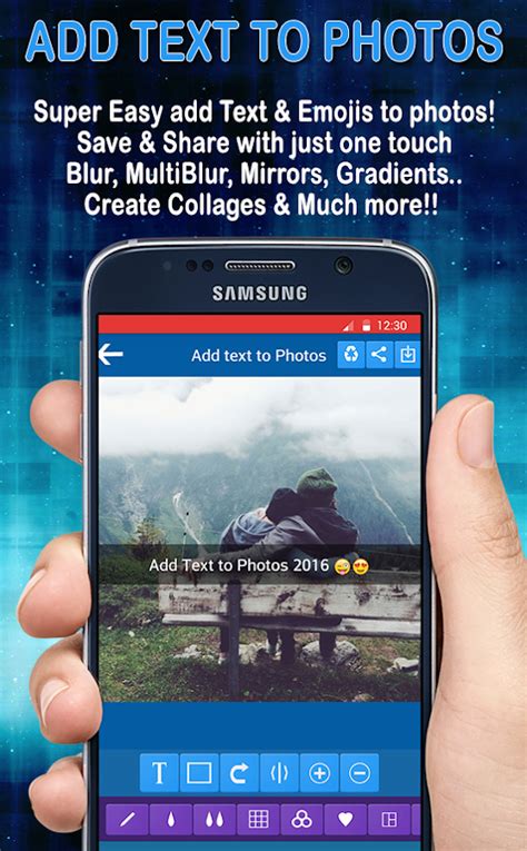 Adding text to a video can bring more clarity, help identify what you're trying to show, or bring more life to your explanation. Add Text to Photo App (2017) - Android Apps on Google Play