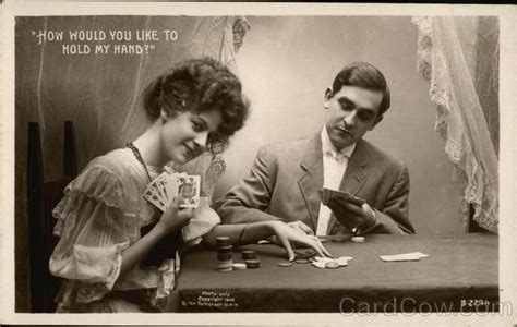 Check spelling or type a new query. Couple Playing Poker Card Games Postcard