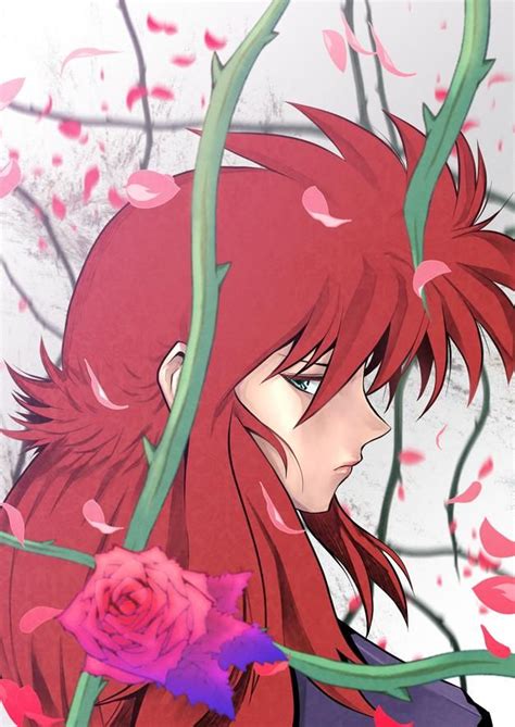 He deserved his place on this top 100+ anime guys because of his cute and gentle nature with a dangerous side. kurama - yu yu hakusho by luckfield on DeviantArt | Anime, Anime characters, Drawings