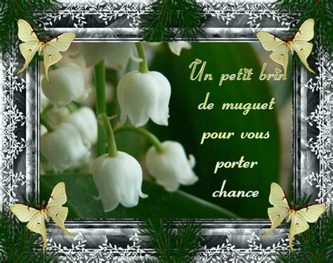 Avec toute mon amitié, je vous offre ce bouquet de. Un petit brin de muguet pour vous porter chance - image ...