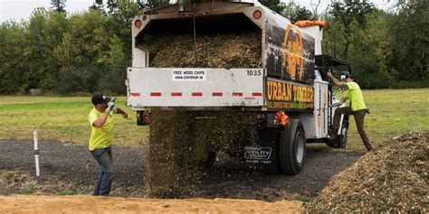 Wood chips, ground cover, paths, roads, mulch, garden mulch, landscaping, yards, gardens, weeding, killing weeds, garden paths, tree. Chip Drop - Get Free Wood Chip Mulch, DELIVERED! - Urban ...