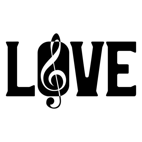 Love svg, handlettered, 'love yourself' svg dxf file for cricut, silhouette, or other vinyl cutter projects. Love Music SVG | Svg, Upcycled crafts, Music themed rooms