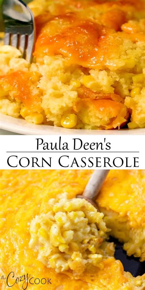 This paula deen recipe is deceptively easy, yet the end result is elegant and impressive. Corn Casserole - Paula Deen's Recipe Video | Thanksgiving recipes, Recipes, Thanksgiving ...