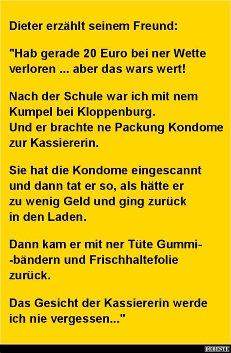 Zunächst einmal räumt dieter lange ein, dass die sinnhaftigkeit des tuns für eine großzahl der arbeitnehmer. Dieter erzählt seinem Freund.. in 2020 | Witzige sprüche ...