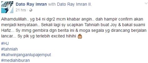 Bertanya mengenai punca penceraian, dengan tenang a. Ini Respon Mengejutkan Dari Bekas Suami, Setelah Joy Revfa ...