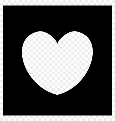 A large jpeg file included 5000x5000. Plain Black Heart Frame - Heart Icon Vector White - Free ...