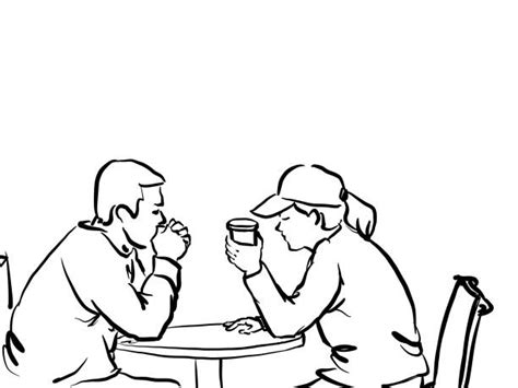 Maybe you would like to learn more about one of these? Two Friends Talking Drawing Illustrations, Royalty-Free ...