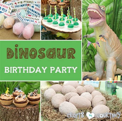 You can pitch tents in an open space and invite young campers to participate in a host of exciting outdoor activities. Dinosaur Birthday Party