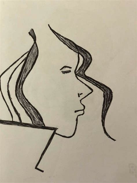 Do you want to draw easy pencil drawings and don't know where to start? Pencil drawing side face in 2020