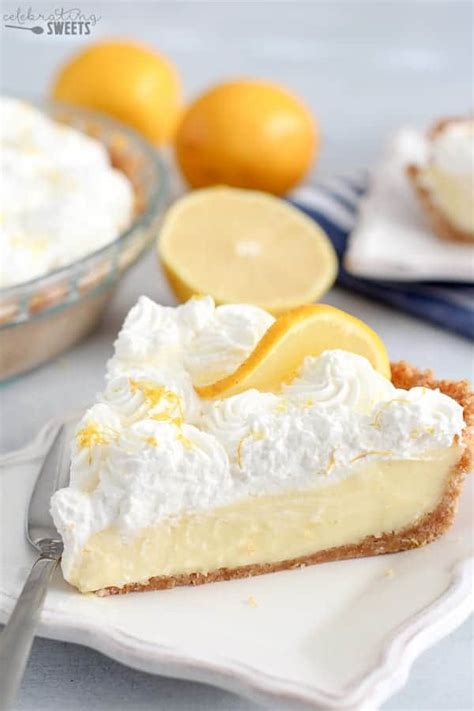 It's simple and creamy good. Lemon Cream Pie with Graham Cracker Crust - Celebrating Sweets