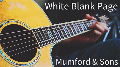 Blank white page, pune, maharashtra. White Blank Page by Mumford & Sons (Acoustic Jam) - YouTube