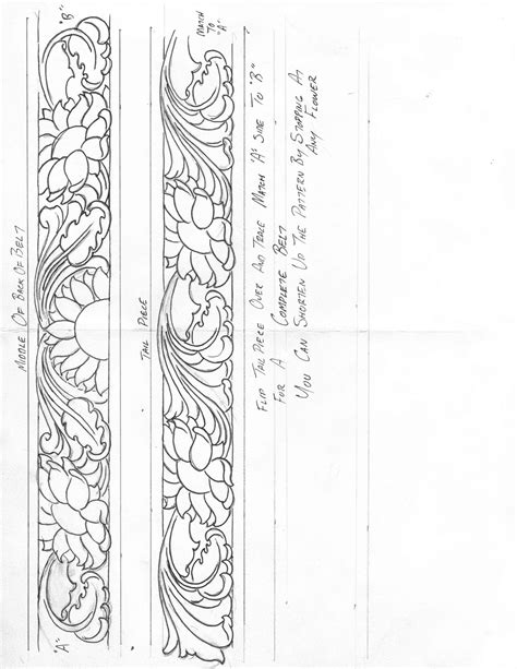 Check spelling or type a new query. Sunflower belt pattern | Leather working patterns, Leather ...