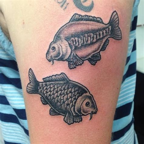 In chinese, carp is similar sounding to the word business. 60 Stunning and Inspiring Carp Tattoos | Carp tattoo, Tattoos, Carp