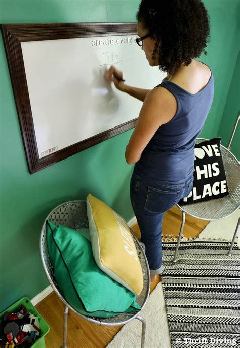 Great for a kid's bedroom, kichen or home office. How to Make a Big DIY Whiteboard For Under $30
