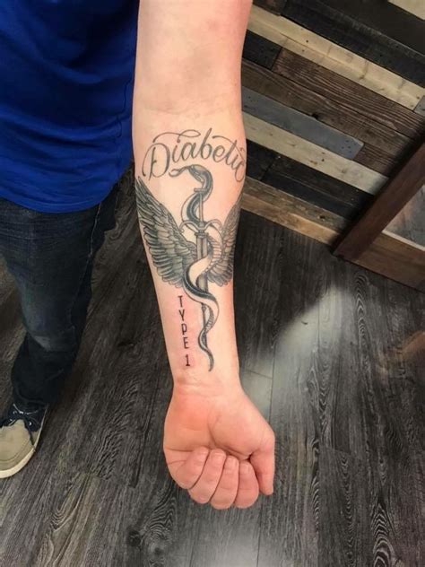 On his right forearm, jordon has got a tattoo that says, 't1d'. Image by Joe S on T1D Tattoo ideas | Diabetes tattoo, T1d ...