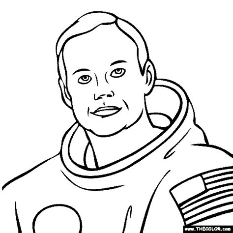 This page is about neil armstrong cartoon,contains deligne cartoon: Neil Armstrong Coloring Page | Neil Armstrong Colo ...