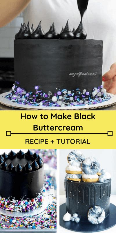 Baking cookies or small cakes. How to Make Black Buttercream (Recipe + Tutorial) | How to ...