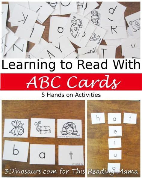 Maybe you would like to learn more about one of these? Using Printables: Learning to Read with ABC Cards | Abc cards, Learn to read, Homeschool reading
