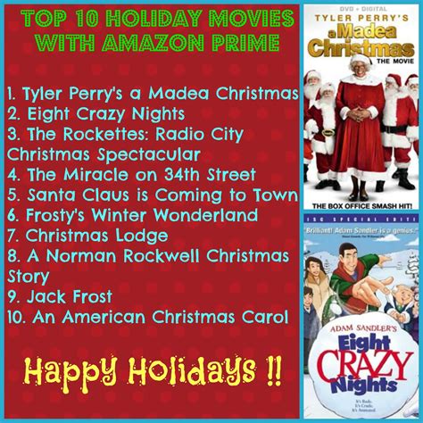 By collider staff updated 3 days ago. Save Green Being Green: Top 10 Holiday Movies with Amazon ...