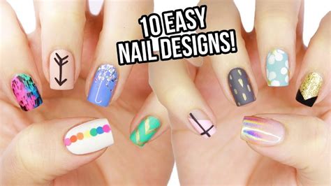 This design is a saviour for those looking for easy nail art designs at home for beginners without tools. Nail Polish Designs Easy 2019 to Do at Home Step by Step ...