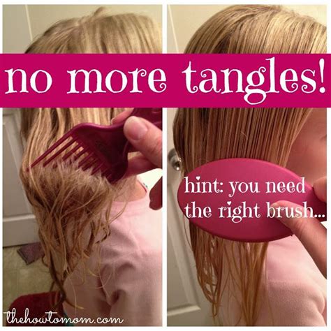 Instead, use your fingers to remove any knots and tangles right after you step out of the shower. No more tangles, for real. | The How To Mom | Hair ...