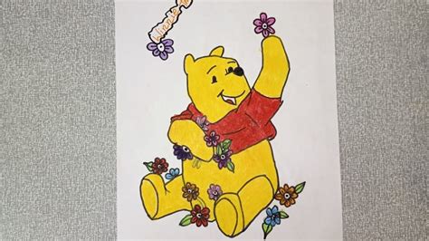 You have the basic pooh shape, so now you will go in and tighten your drawing. How to draw step by step Winnie the pooh🧸 drawing for ...