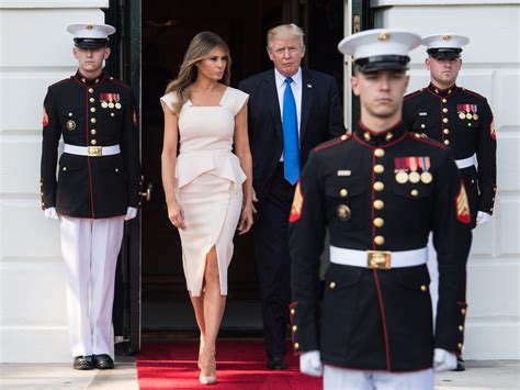 Prior to donald trump entering the political fray and subsequently winning the 2016 election, melania earned acclaim. Fashion Notes: Melania Trump Is Pretty In Pink For Meeting ...