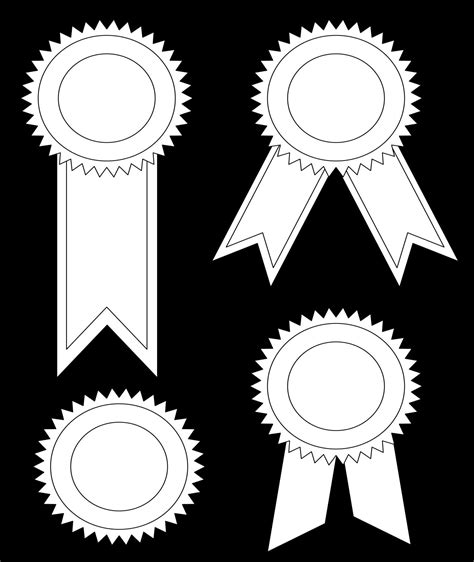 Template, Award Ribbon Template: Prize Template | Award ribbons, Award ribbon, Quilting crafts