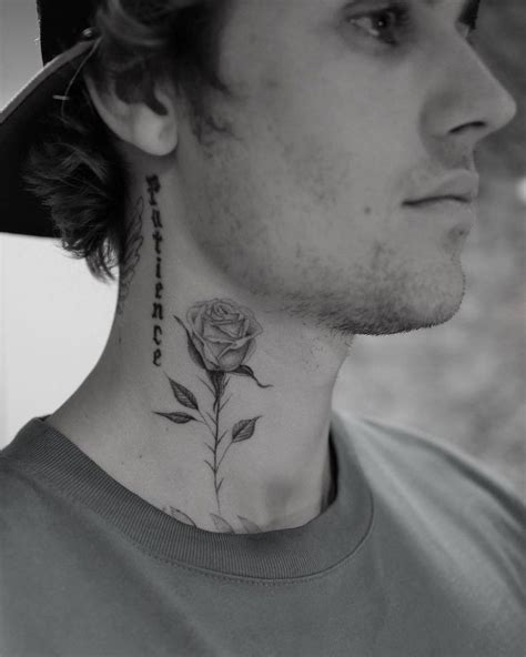 Justin bieber debuts a new massive neck tattoo everything's coming up roses for justin bieber —quite literally. Justin Bieber | Tatuagem justin bieber, Tatuagem one piece ...