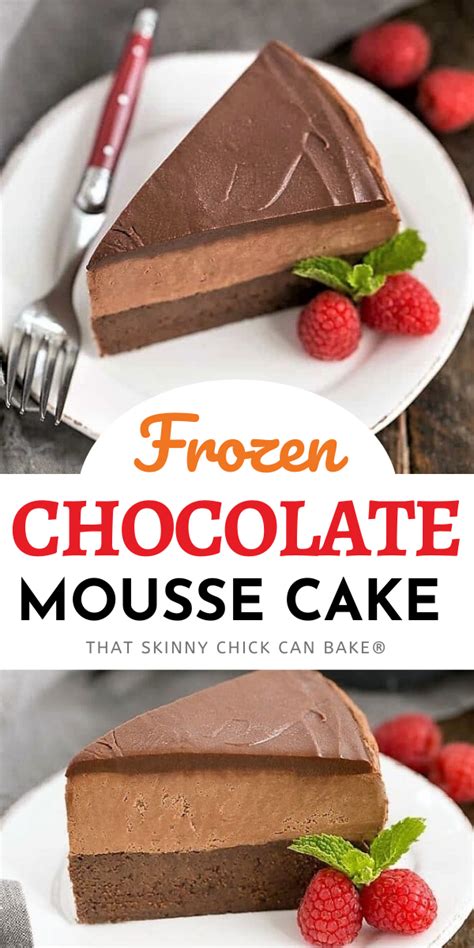 This is easy to make and is no bake. Frozen Chocolate Mousse Cake | Recipe in 2020 | Homemade ...