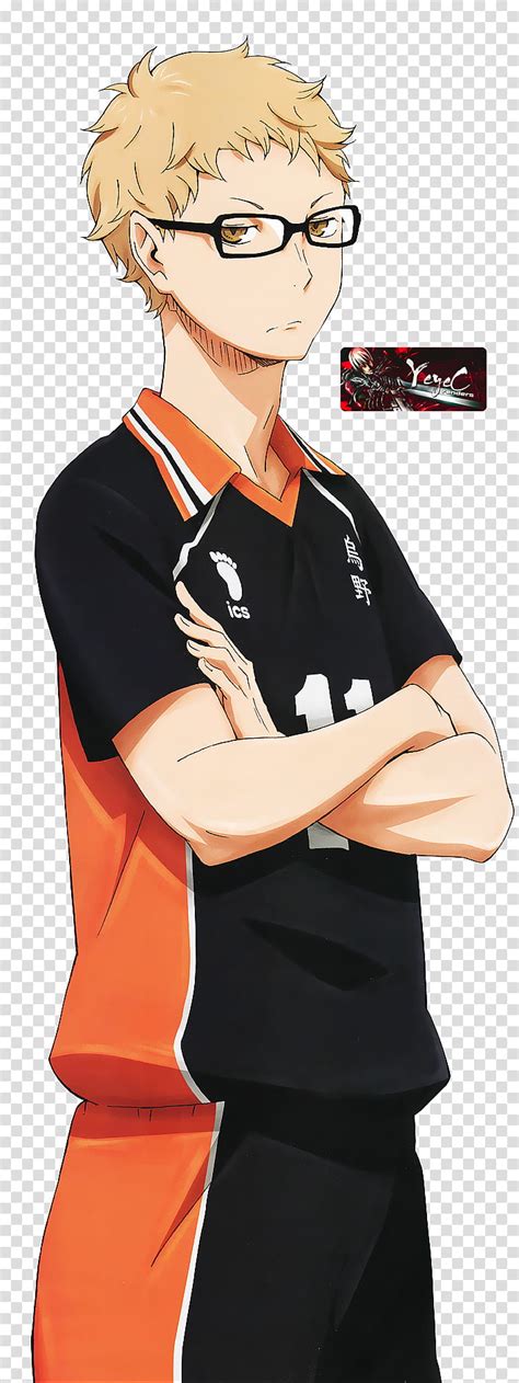 188.3 cm (6'1.7) tetsurou kuroo: Haikyuu Render Kei Tsukishima, anime character ...