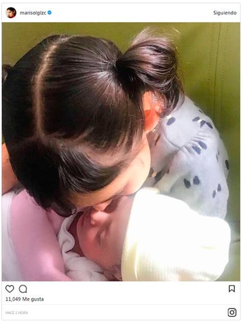 Nerviosa y con muchas emociones., escribió en su cuenta. Marisol González comparte las primeras imágenes de su bebé ...