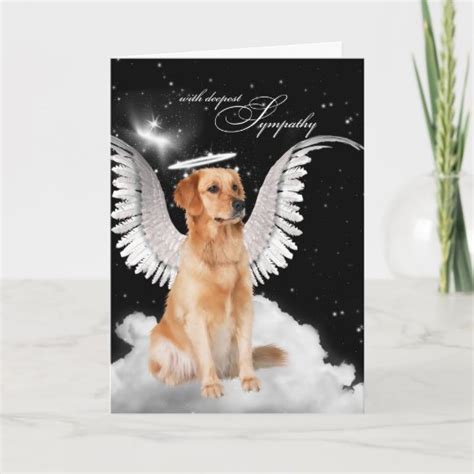 Loss of dog sympathy cards dogs can easily seem like part of the family, there is a reason they're often referred to as mans best friend. Deepest Sympathy - Dog Loss Dog Sympathy Card | Zazzle.com