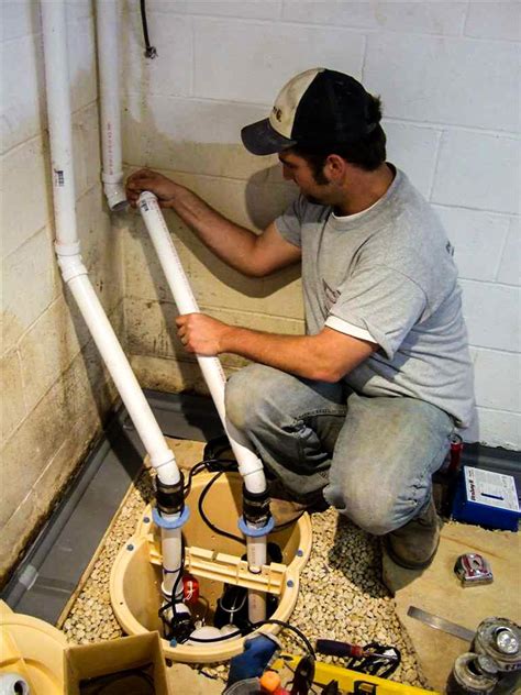 Installing a sump pump in an existing basement. Basement Waterproofing - Sump Pump and WaterGuard ...