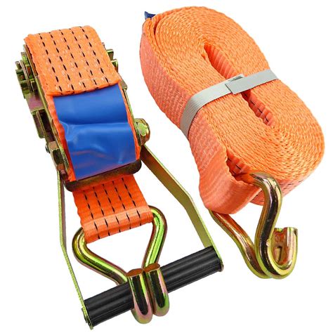 Unlike winch straps, ratchet straps do not require your truck to have winches installed along the sides. 6M x 50mm Heavy Duty Ratchet Strap with J-Hooks