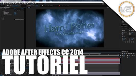 Render your text in after effects & composite in after effects. TUTO Créer une Intro Harry Potter (After Effects ...